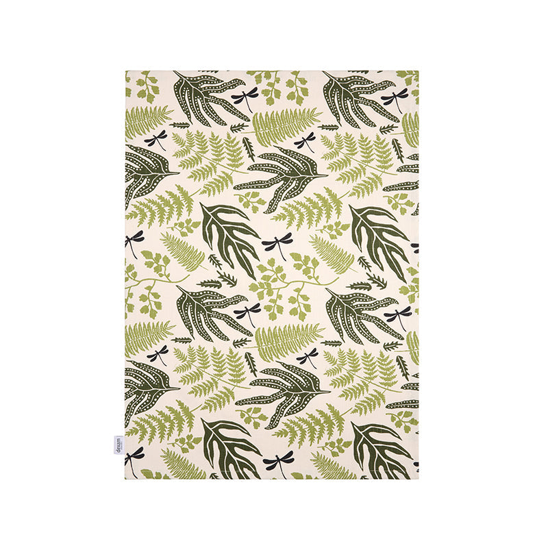 Tea Towels - Green Organic Fern by Dexam