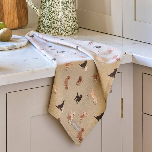 Tea towel - Labradors & Retrievers - Sophie Allport