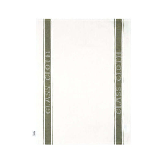Love Colour - Cotton Linen Glass Cloth - Olive by Dexam
