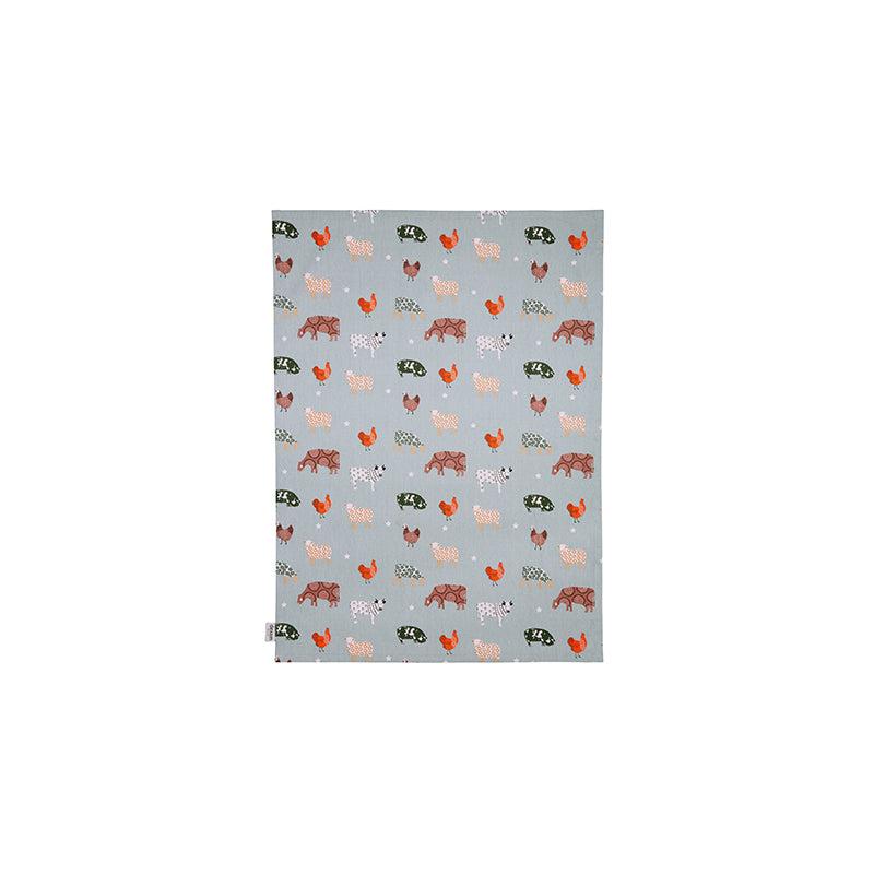 Set of 2 "Farmyard" Tea Towels by Dexam