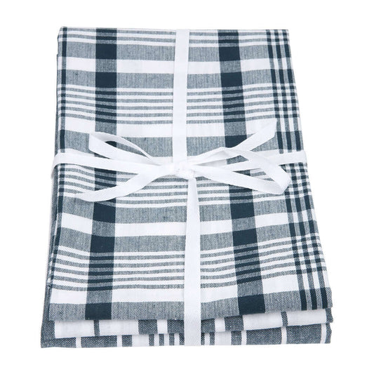 Love Colour Set of 3 Extra Large Tea Towel - Ink Blue by Dexam