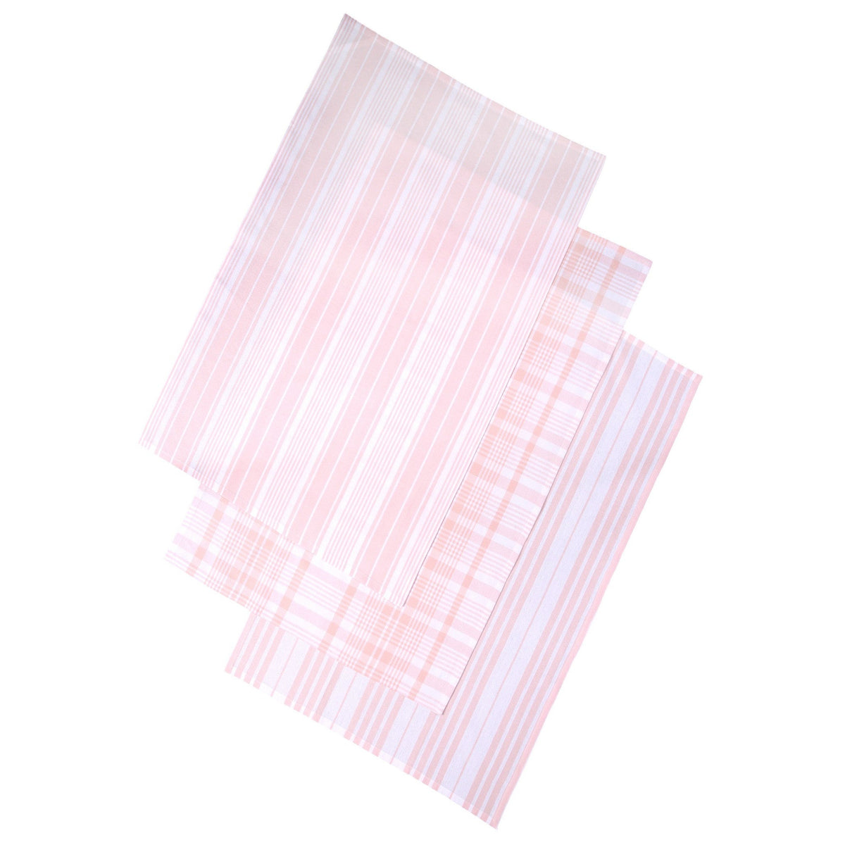 Love Colour Set of 3 Extra Large Tea Towel - Blush Pink by Dexam