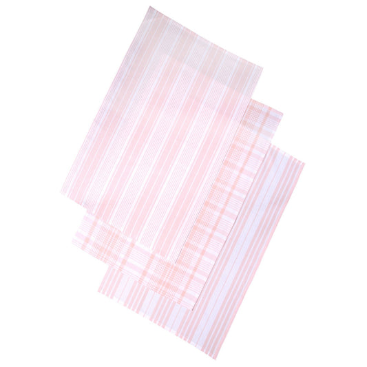Love Colour Set of 3 Extra Large Tea Towel - Blush Pink by Dexam