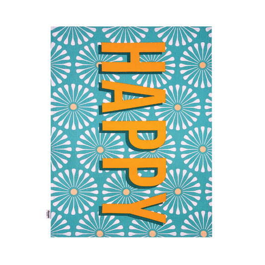 Happy Place Recycled Cotton Green  -  HAPPY