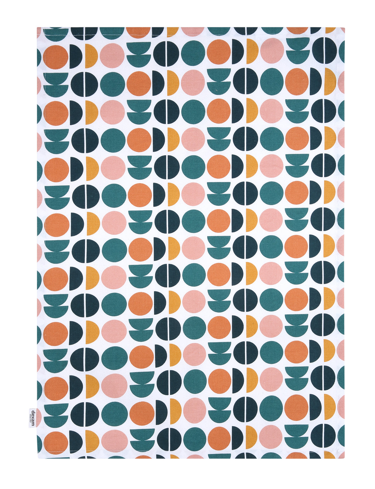 Set of 2 Retro Spot  Tea Towels by Dexam