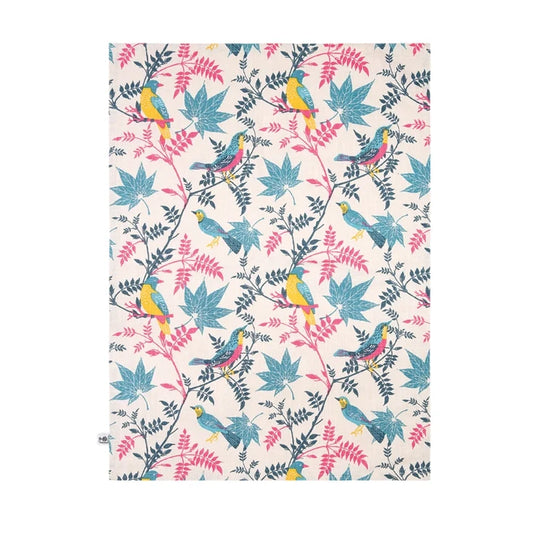 Birds - Set of 2 Organic Tea Towels by RHS