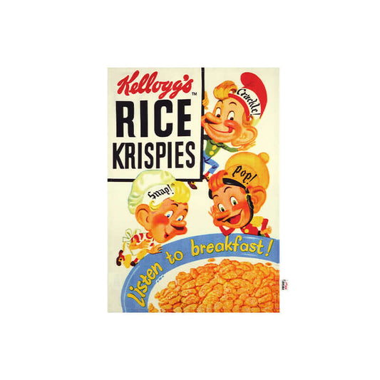 Tea Towel - Dexam - Dexam - Vintage Kelloggs Rice Krispies Snap Crackle & Pop Tea Towel