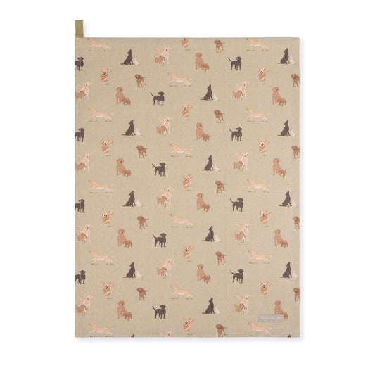 Tea towel - Labradors & Retrievers - Sophie Allport