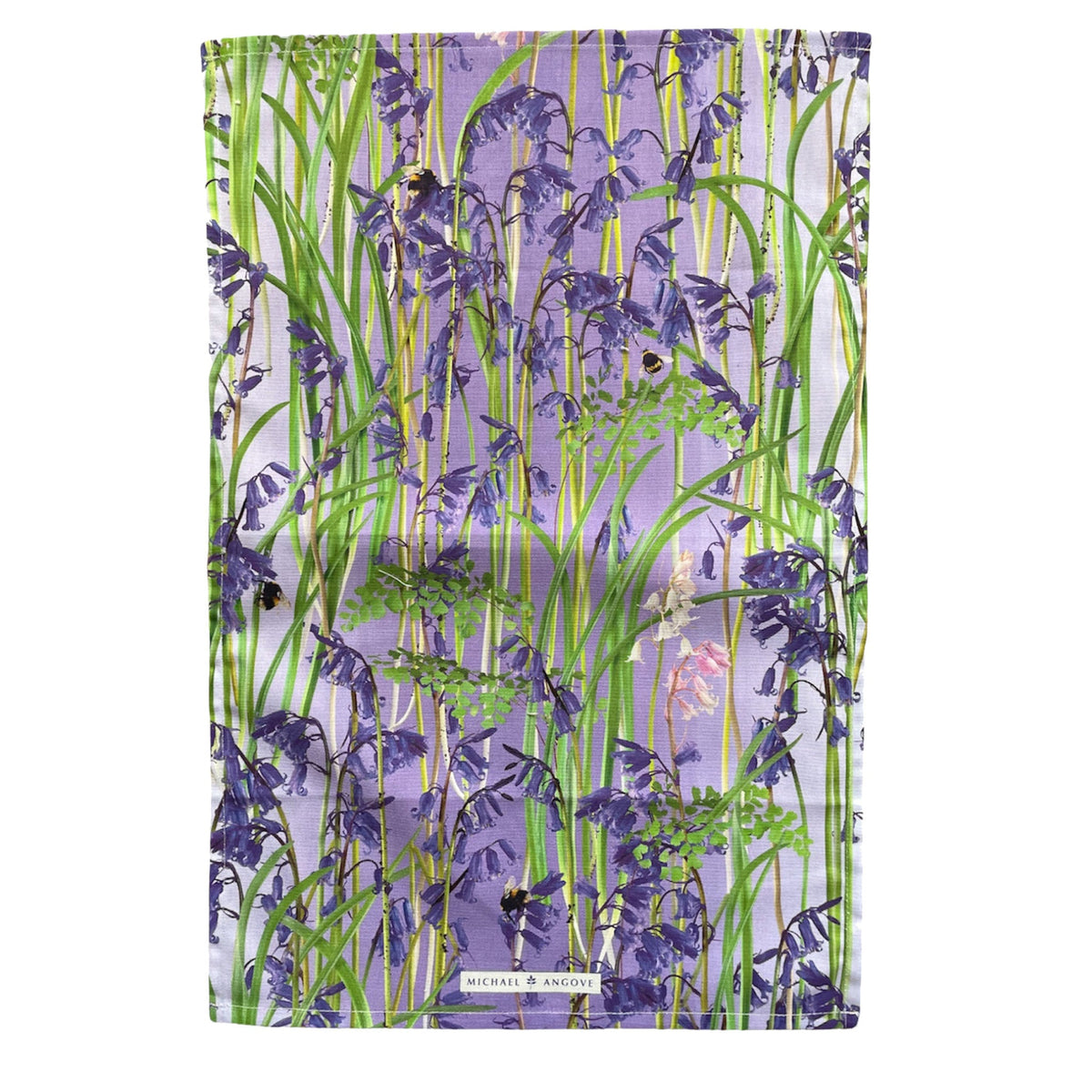 Tea Towel - Michael Angove - Michael Angove Tea towel - Bluebells