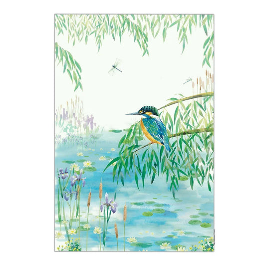 Kingfisher Organic Tea Towel by The National Trust
