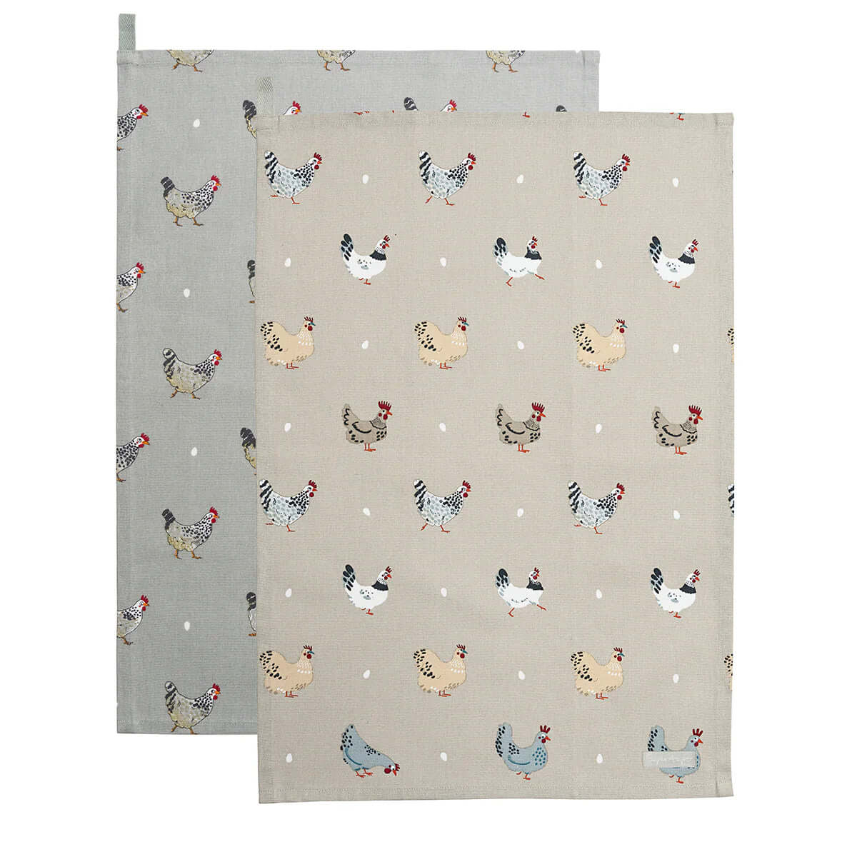 Set of 2 Tea Towels - Sophie Allport "Chicken & Lay a Little Egg"