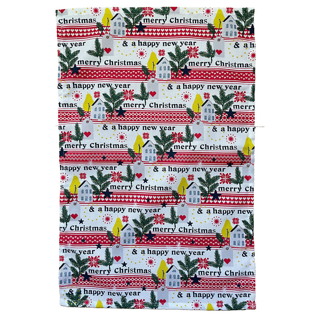 Tea Towel - Crisp and Dene - Crisp & Dene Christmas Village Tea Towel