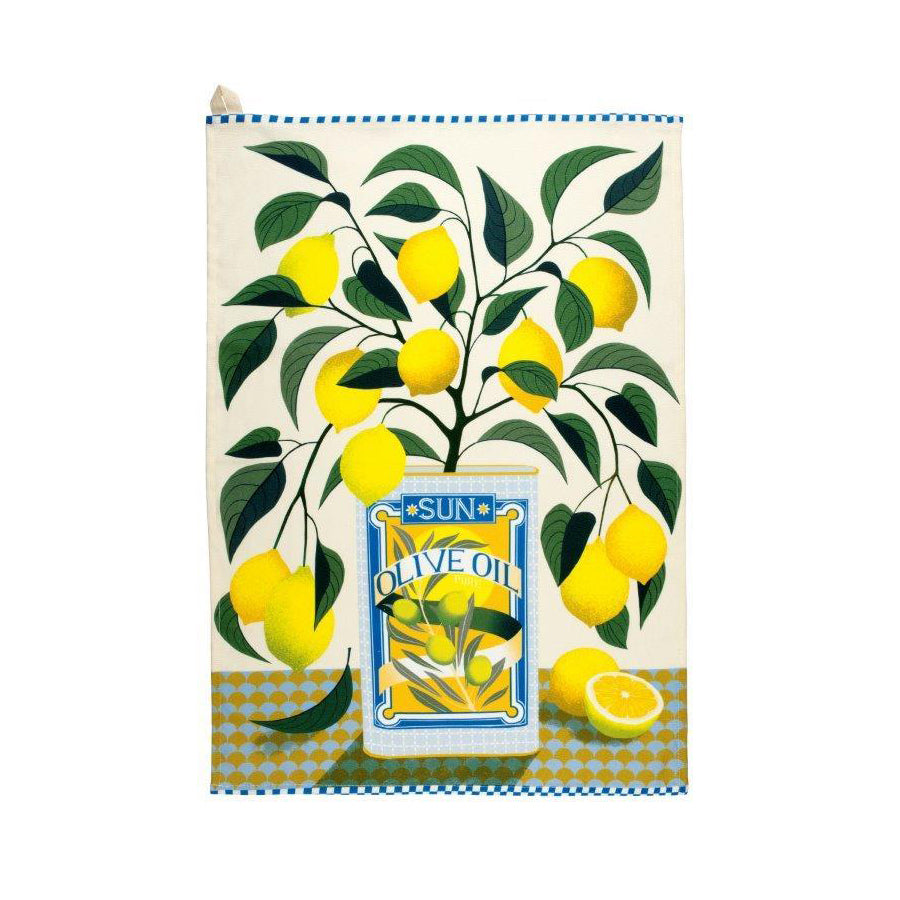 Tea Towel - "Lemon Tree" by Printer Johnson
