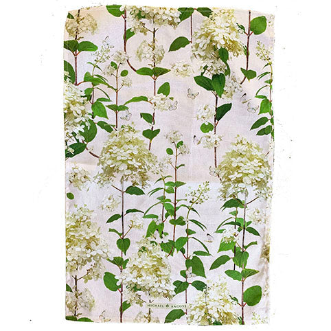 Tea Towel - Michael Angove - Michael Angove Hydrangea Tea Towel